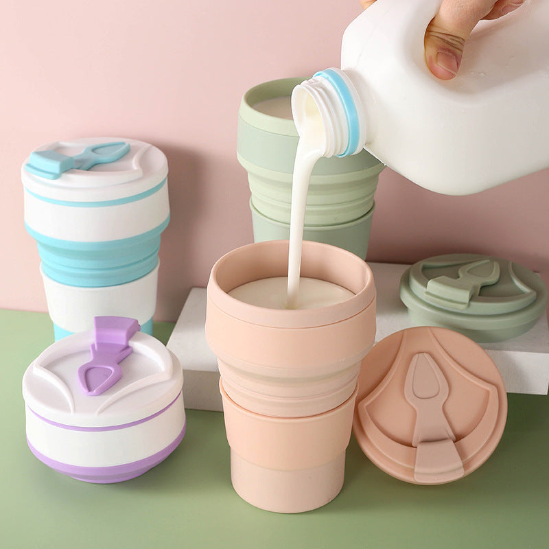 The Anywhere Mug: Portable Collapsible Cup with Lid