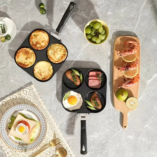 4-in-1 Chef: Multi-Functional Egg & Burger Pan