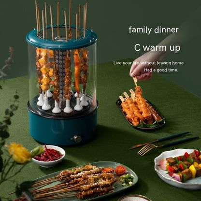 The Indoor BBQ Master: Smokeless Automatic Skewer Grill