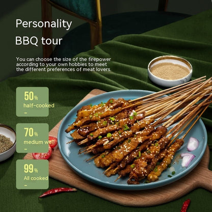 The Indoor BBQ Master: Smokeless Automatic Skewer Grill